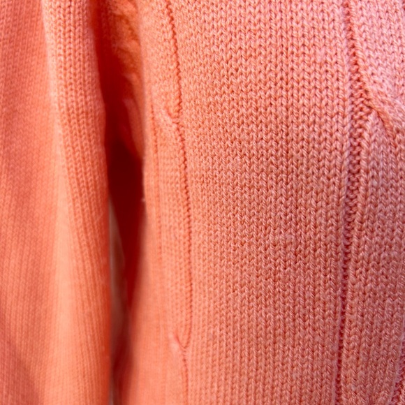 Vintage K Mart Women's Peach Button Up Sweater Cardigan Knit Acrylic Small - Picture 4 of 7